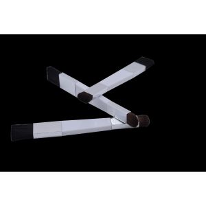 Buy cheap eye shadow integrated aluminum ferrite plastic handle flat brush from wholesalers