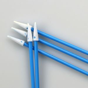 Buy cheap Pointy Sharp Sponge Head 76mm Foam Swabs Blue Handle For Precision Cleaning from wholesalers