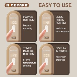 Customized fast charge Baby Milk Warmer Brown Baby Accessories For Easy Feeding