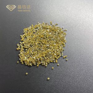 Buy cheap Yellow Uncut Synthetic HPHT Single Crystal Diamonds For Cutting Tools from wholesalers