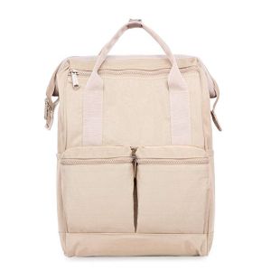 Buy cheap Khaki Canvas College Bags , Travel School Backpack With USB Charging Port from wholesalers