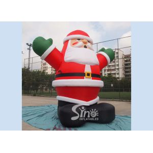 5m high giant inflatable santa claus for Christmas outdoor promotions made of