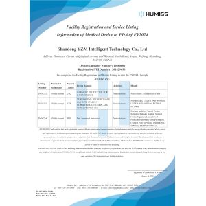 Shandong YZM Intelligence Technology Co., Ltd. Certifications