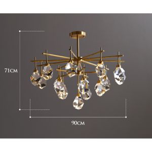 Buy cheap Modern Diamond Crystal Chandelier In Living Room minimalist chandelier(WH-CY-193) from wholesalers