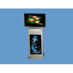 Buy cheap Dual Touch Screen Floor Standing Digital Signage advertising Kiosk from wholesalers