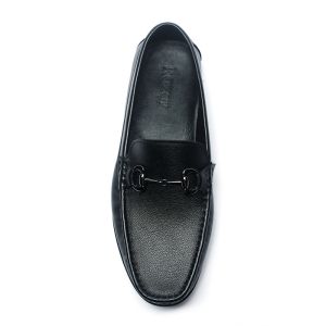Buy cheap BRUNO VIERO Black Breathable Mens Leather Moccasins from wholesalers