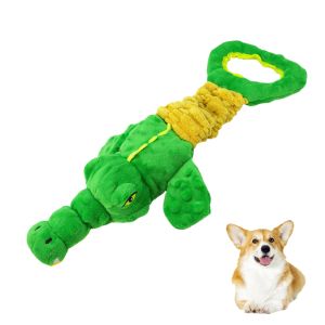 Buy cheap Large Alligator Plush Dog Toy – Squeaky Crinkle Chew Toy With Tug Of War Handle product
