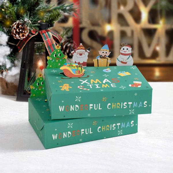 Buy cheap Characteristic 8 Folding christmas wrapping paper boxes Custom Logo Printing from wholesalers