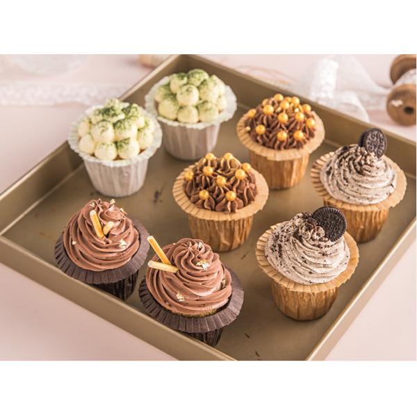 Flanging Top Hat Paper Cake Cups Non Stick High Temperature Baking