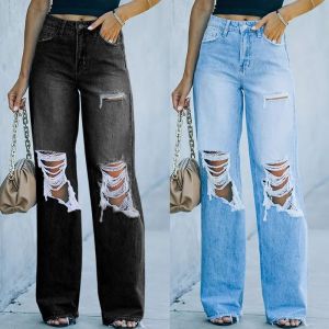 Buy cheap custom jeans pant straight fit Pants for Women from wholesalers