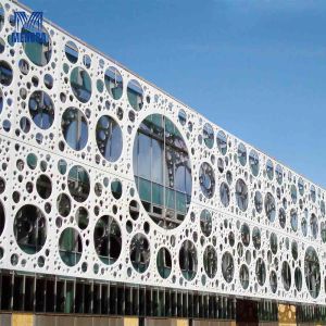 Buy cheap Customized Aluminium Curtain Wall Punched Plate Cladding Facade from wholesalers
