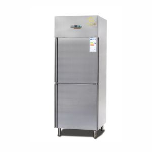 Buy cheap Air Cooling 600L 2 Half Doors Upright Chiller Commercial Refrigeration Condensing Unit -14 to -18C from wholesalers