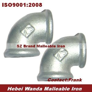 Buy cheap malleable iron pipe fitting elbow 90 beaded from wholesalers