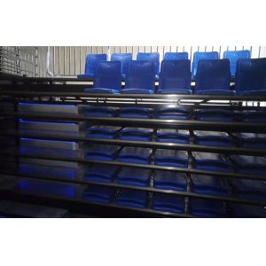 Buy cheap Indoor Foldable Chair Galvanized Retractable Bleacher Seating With LED from wholesalers