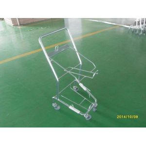 Buy cheap Four Wheeled Shopping Trolley / Shopping Basket Trolley 50KGS capacity from wholesalers