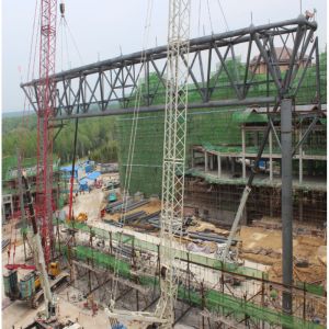 Buy cheap 100m Long Span Truss Structure Grey Q345 Steel Tube Trusses On Site Installation from wholesalers