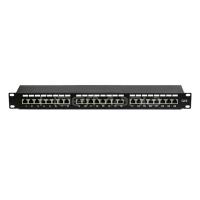 Buy cheap 19 inch 1U CAT.5E FTP Patch Panel, 24 Ports, Dual IDC, Black Color product