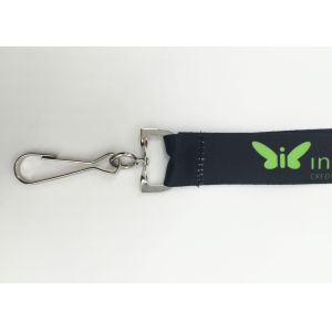 Buy cheap Polyamide Cotton Silk Black And White Lanyard For Advertisement from wholesalers