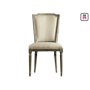 Buy cheap American Style Rustic Wood Restaurant Chairs High Back Arm / Armless For Wedding / Event from wholesalers