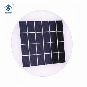 Buy cheap 2W Round Transparent Glass Laminated Solar Panel ZW-Dia160 Camping Portable Solar Panel Charger 6V from wholesalers