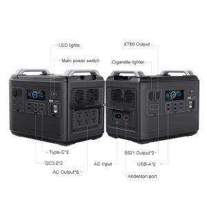 Buy cheap LiFePO4 Portable Power Station For Air Conditioner Fridge Home 2000w Lifepo4 Ups Solar Generator from wholesalers