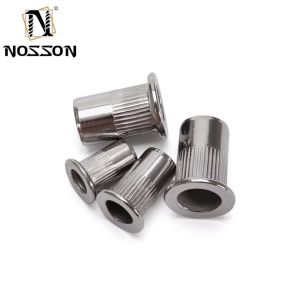 Buy cheap Instock M6 Half Hex Blind Rivet Nut Ss304 Blue White Zinc Flat Head Hexagon Riveted Nut for Metric Measurement System from wholesalers