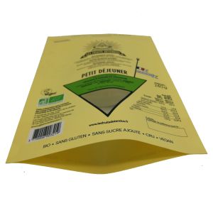 Biodegradable Kraft Food Bags Reusable Pouch Stand Up Bag compostable