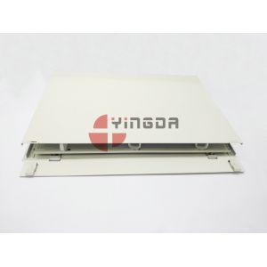 Buy cheap 19" ODF SC 24Port Sliding Drawer Fiber Optic Patch Panel Distribution Box 1U Cold Rolled Steel from wholesalers