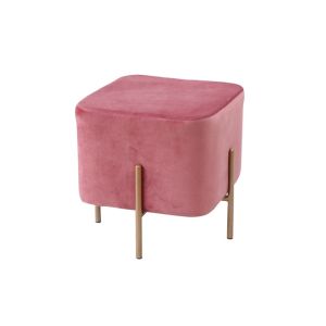 Buy cheap Velvet Fabric 40CM Contemporary Foot Stools With SS Frame from wholesalers