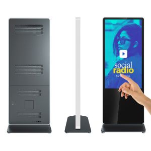 Buy cheap 43 inch floor standing touch screen lcd kiosk display totem all in one pc printing machine with camera from wholesalers