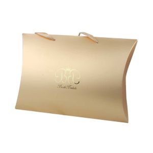 Buy cheap Custom Printed Paper Pillow Boxes With Handle , Personalised Packaging Boxes from wholesalers