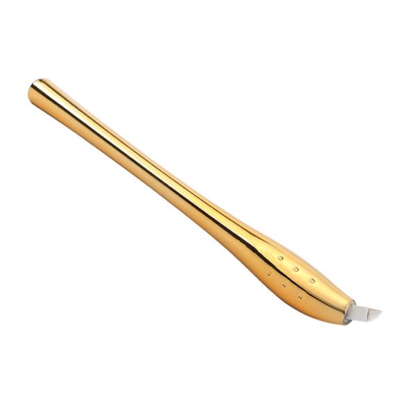 Golden Permanent Makeup 3D Microblading Manual Pen 45° Angle Single