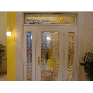 Buy cheap 5cm 2m Custom Beveled Leaded Glass  Windows With Black Chorme Caming from wholesalers