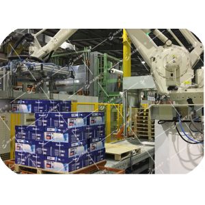 Buy cheap Chaint Palletizing Robot Arm Intelligent System With Wooden Box Package from wholesalers
