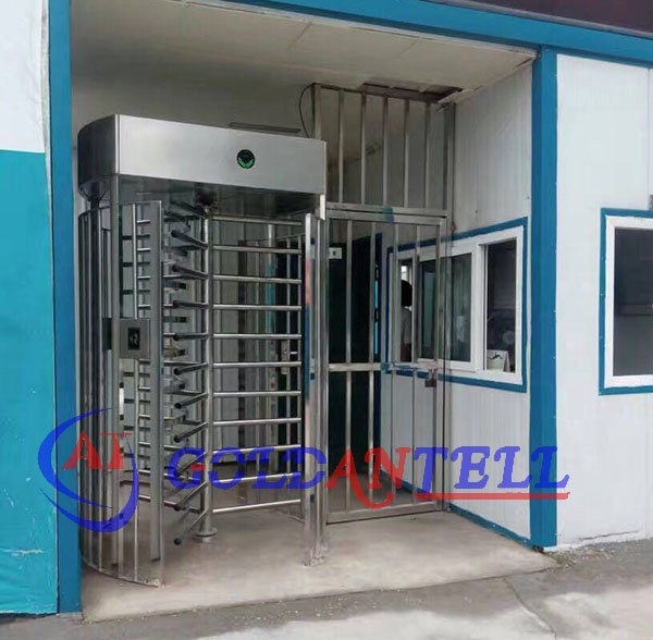 Quality Full Height Turnstile 600mm Passage Width with Solenoid Locking for sale