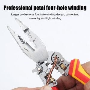 Buy cheap 10-in-1 Wire Stripper with Current Measurement, Wire Stripper for Cutting and Pulling Wires, Wire Stripper, Voltage Tester Pliers, Cable Shears for Scraping and Pressing Wires Nickle Finishing from wholesalers