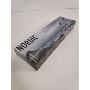 Customized cardboard book shape gift folding magnetic flap box for knife with