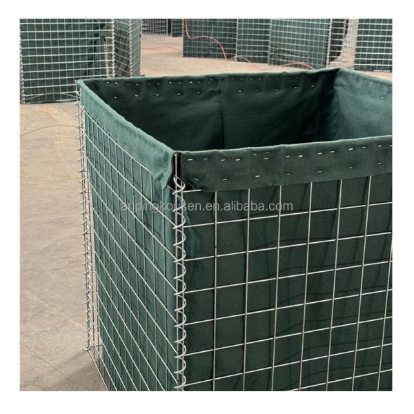 Heavy Galvanized Square Welded Mesh 1x1x1m Sand Protection Barrier with 4mm Wire