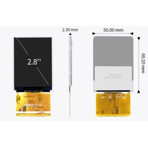 Polcd Resolution 240X320 2.8 Inch Spi Tft Lcd Ili9341V RoHS TFT Touch Screen