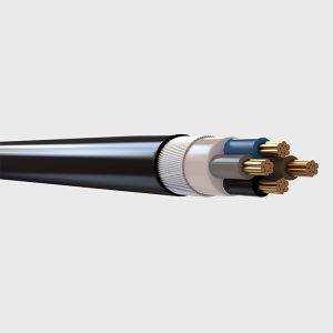 Buy cheap Durable Crosslinked Polyethylene Insulated Cable with Color Strip Core Mark and PVC Sheath Material from wholesalers