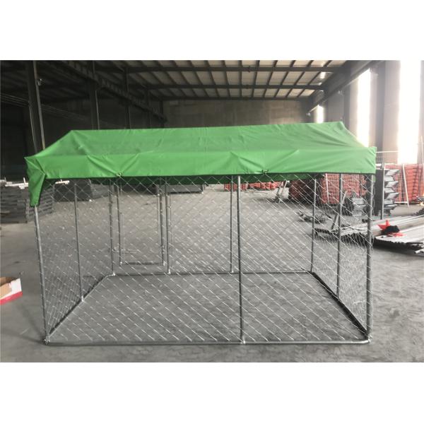 10'L*5'W*6'H (3m*1.5m*1.8m) Black powder Coated OD32mm Mesh 50mmx100mm Dog