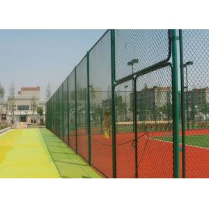 2.5M Height Green Coated Chain Link Fencing 3.0mm Cyclone Wire Netting For