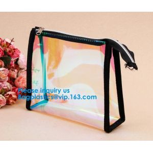 Travel Transparent Exquisite Zippered Handbag PVC Waterproof Toiletry Case Clear