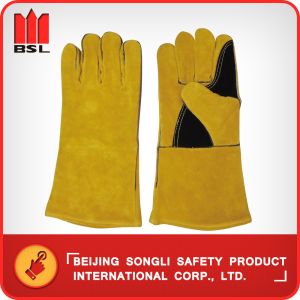 SLG-HD8020-B5 cow split leather welding gloves