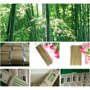 Buy cheap Organic Reusable Hand-Crafted Natural Eco Bamboo Drinking Straws,Natural Bamboo Drinking Straws with customized logo pac from wholesalers