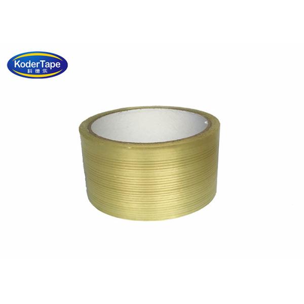 Quality PET Transparent Glass Filament Shipping Tape Of 10-1000M Length for sale