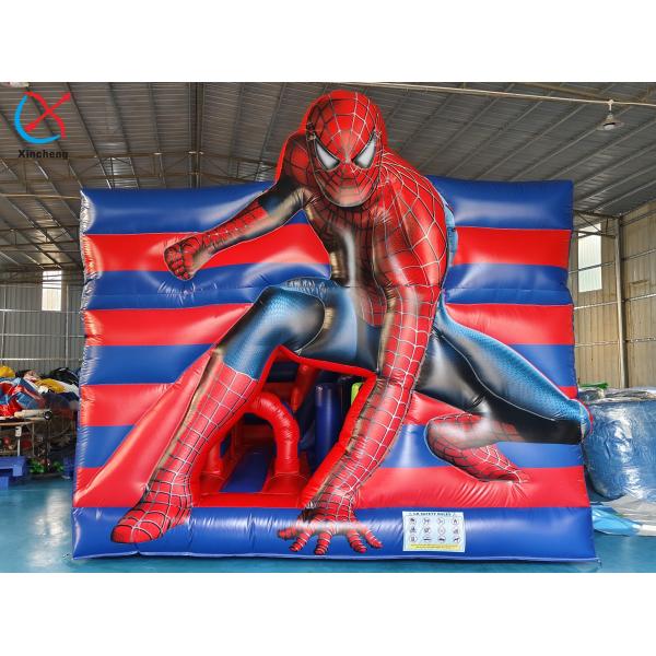 Buy cheap Inflatable Combo Castle Spiderman Bouncy House With Slide from wholesalers