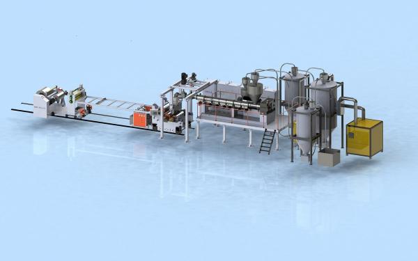 Buy cheap Three Layer PP PS And PET Sheet Extrusion Equipment 800 - 1500mm Width from wholesalers