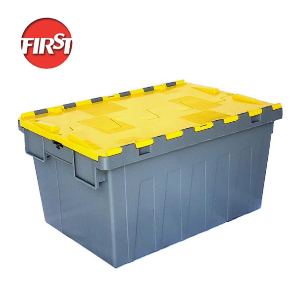Buy cheap Color Plastic Moving Totes Nestable Moving Boxes With Lid 600x400x315mm from wholesalers