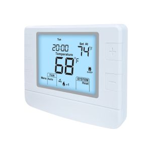 Riseem 24VAC Wired Temperature Controller Programmable Home Thermostat LCD